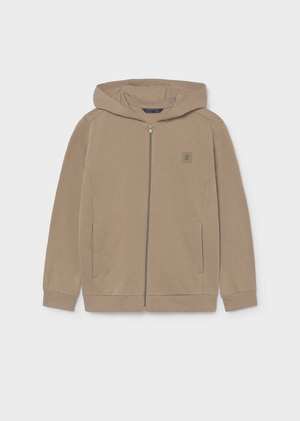 Sudadera cremallera básica chico
