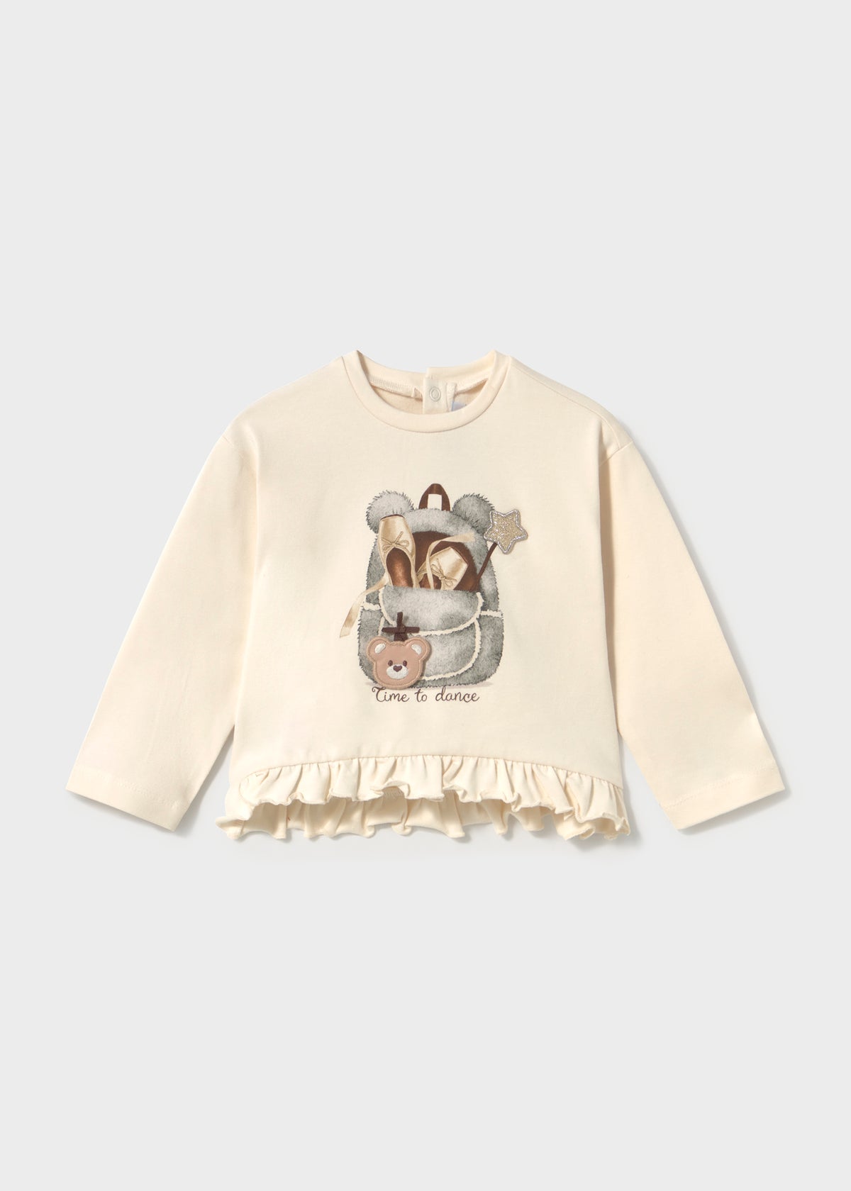 Camiseta interactiva volantes bebé