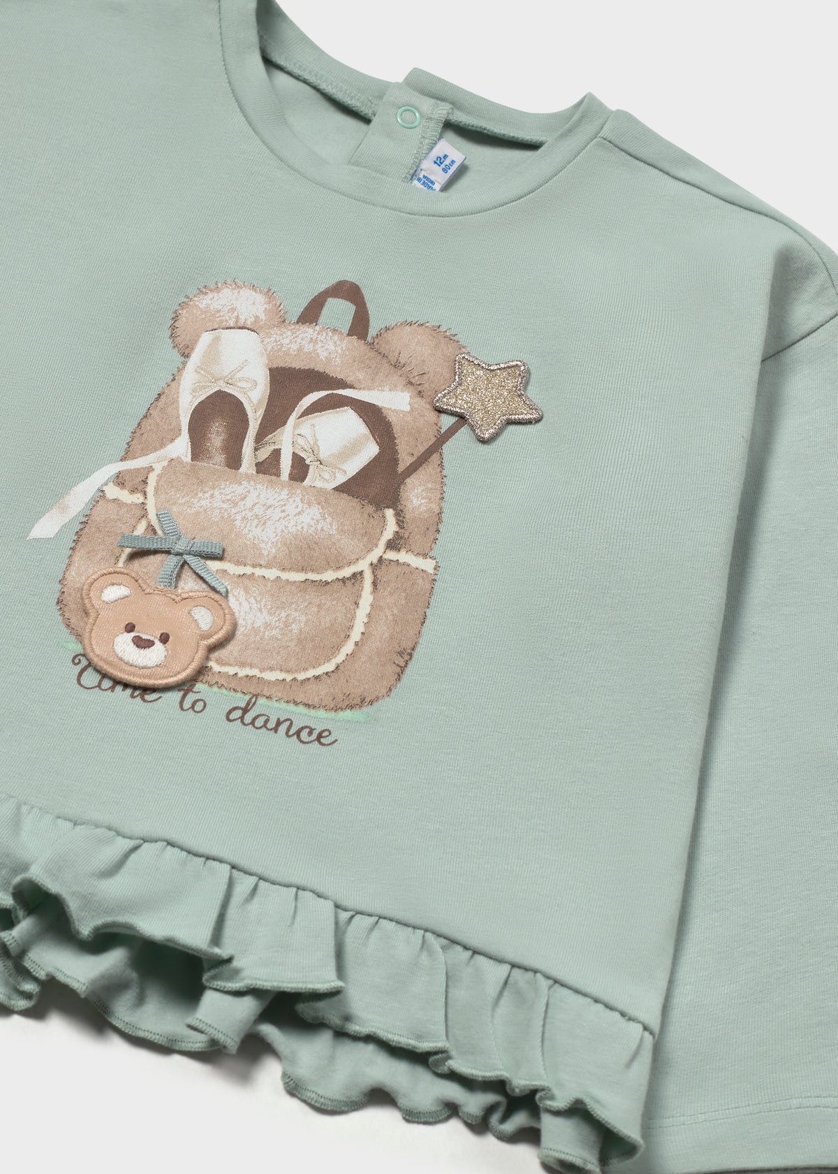 Camiseta interactiva volantes bebé