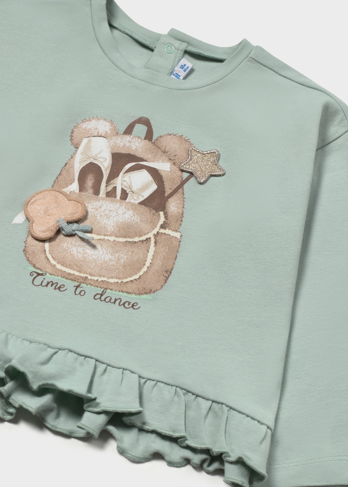 Camiseta interactiva volantes bebé