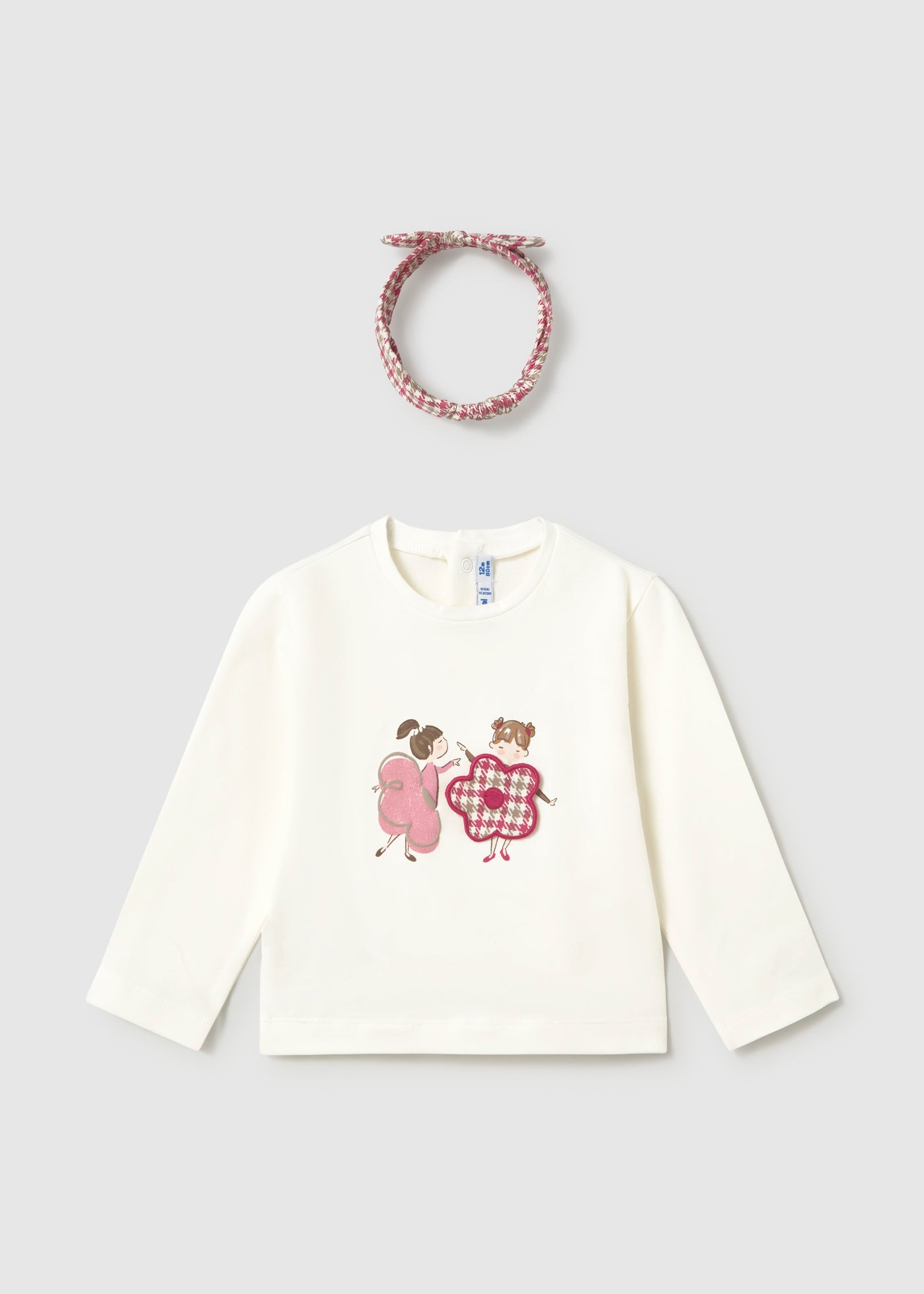 Camiseta con diadema bebé