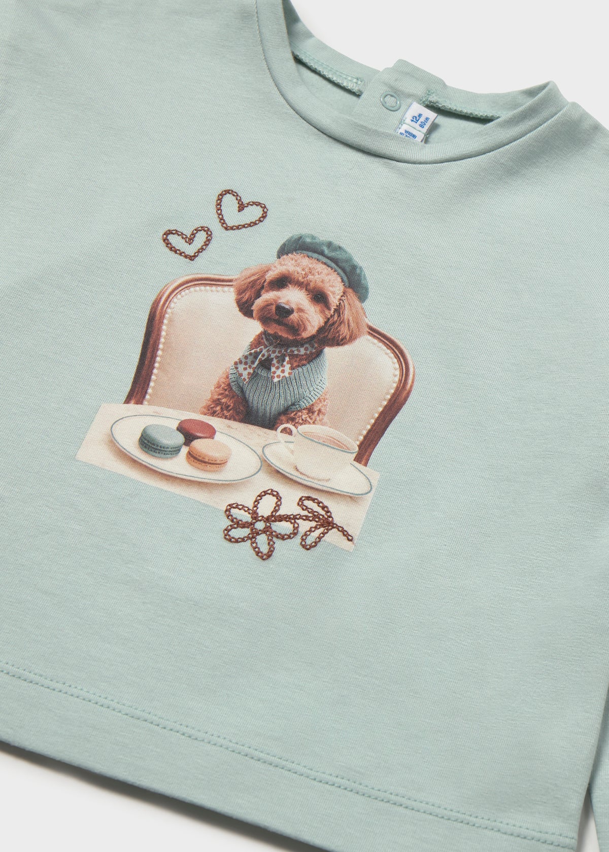 Camiseta bordada bebé