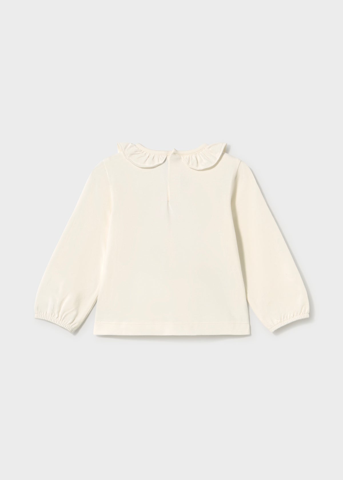 Camiseta cuello volante bebé