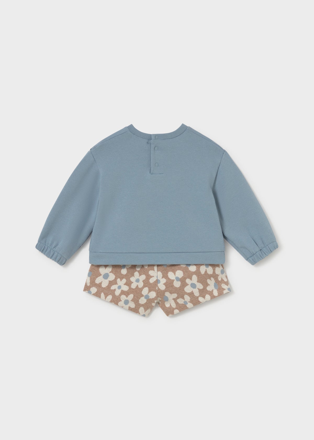 Conjunto pantalón corto flores bebé