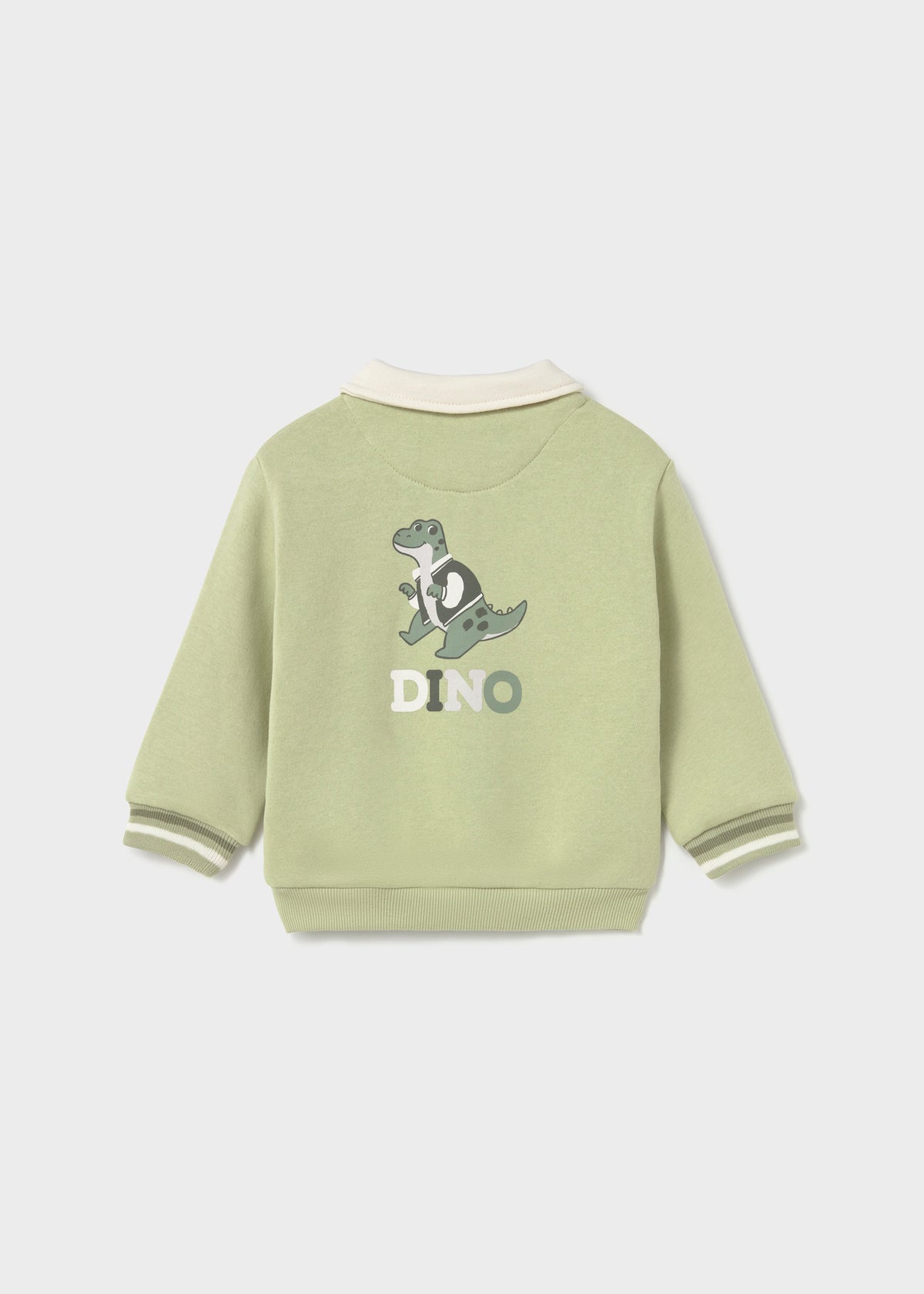 Sudadera cuello polo serigrafía bebé