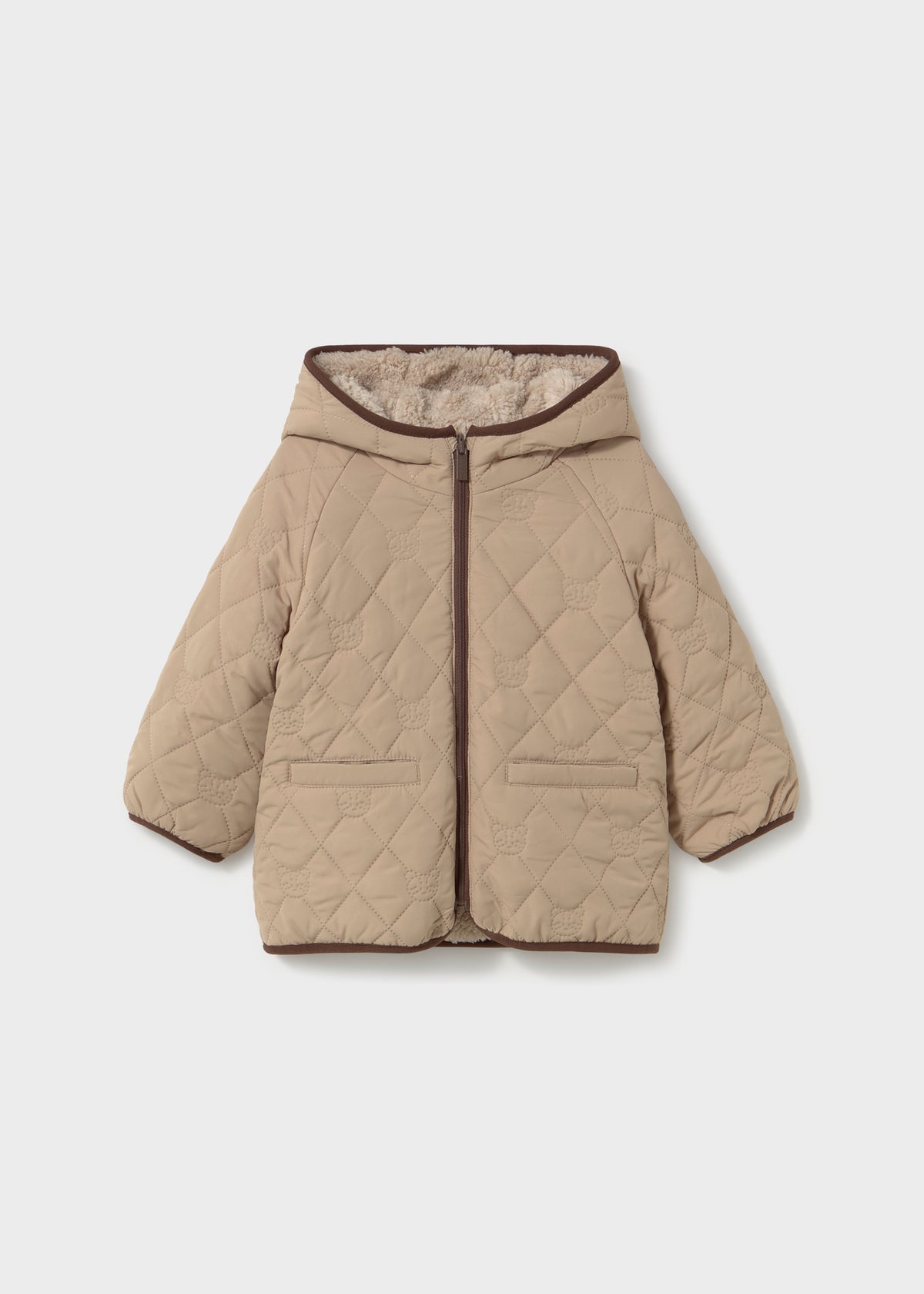 Chaquetón borrego reversible bebé