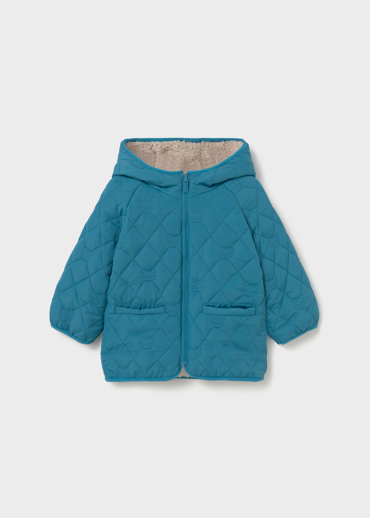 Chaquetón borrego reversible bebé