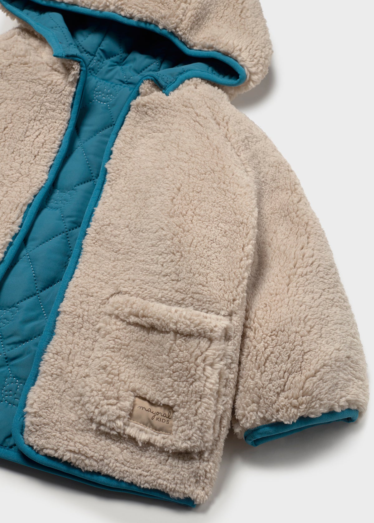 Chaquetón borrego reversible bebé