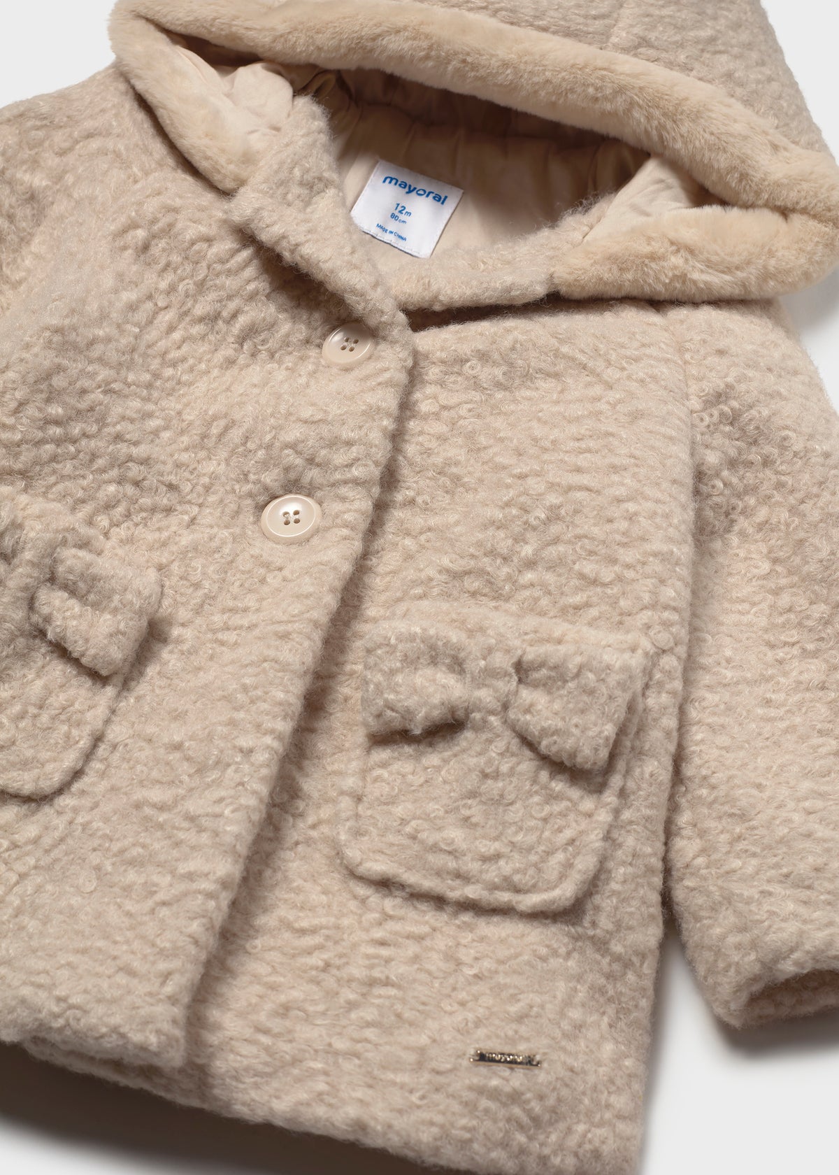 Fleece μπουφάν κουκούλα μωρό