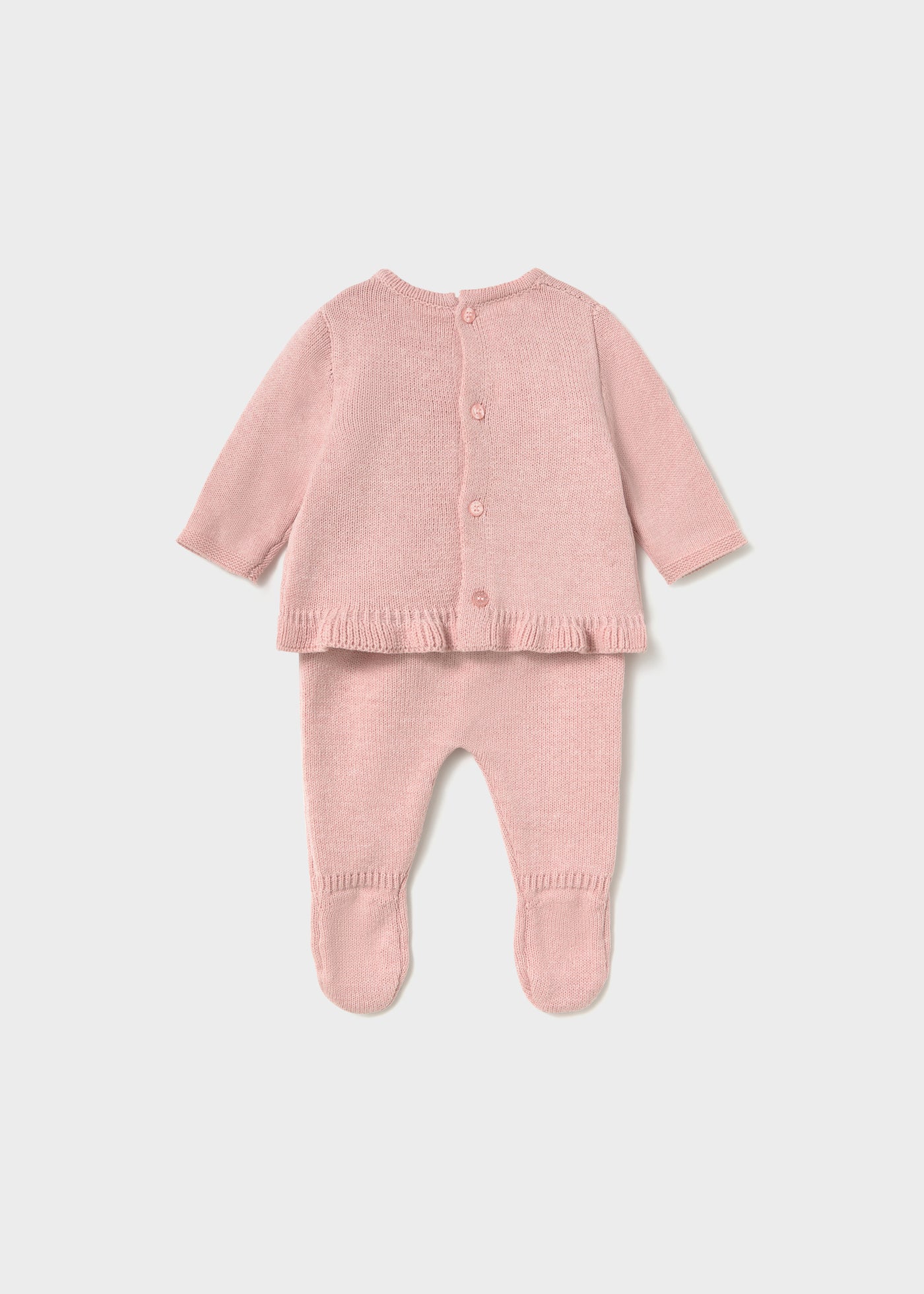 Conjunto polaina y jersey recién nacida