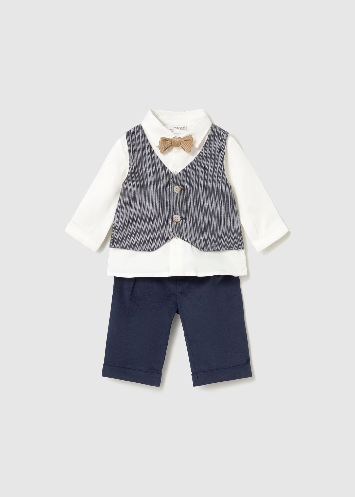 Conjunto 3 piezas camisa recién nacido