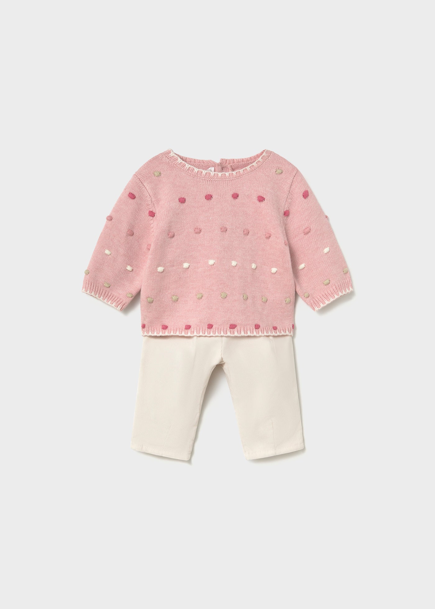 Conjunto jersey y pantalón recién nacida