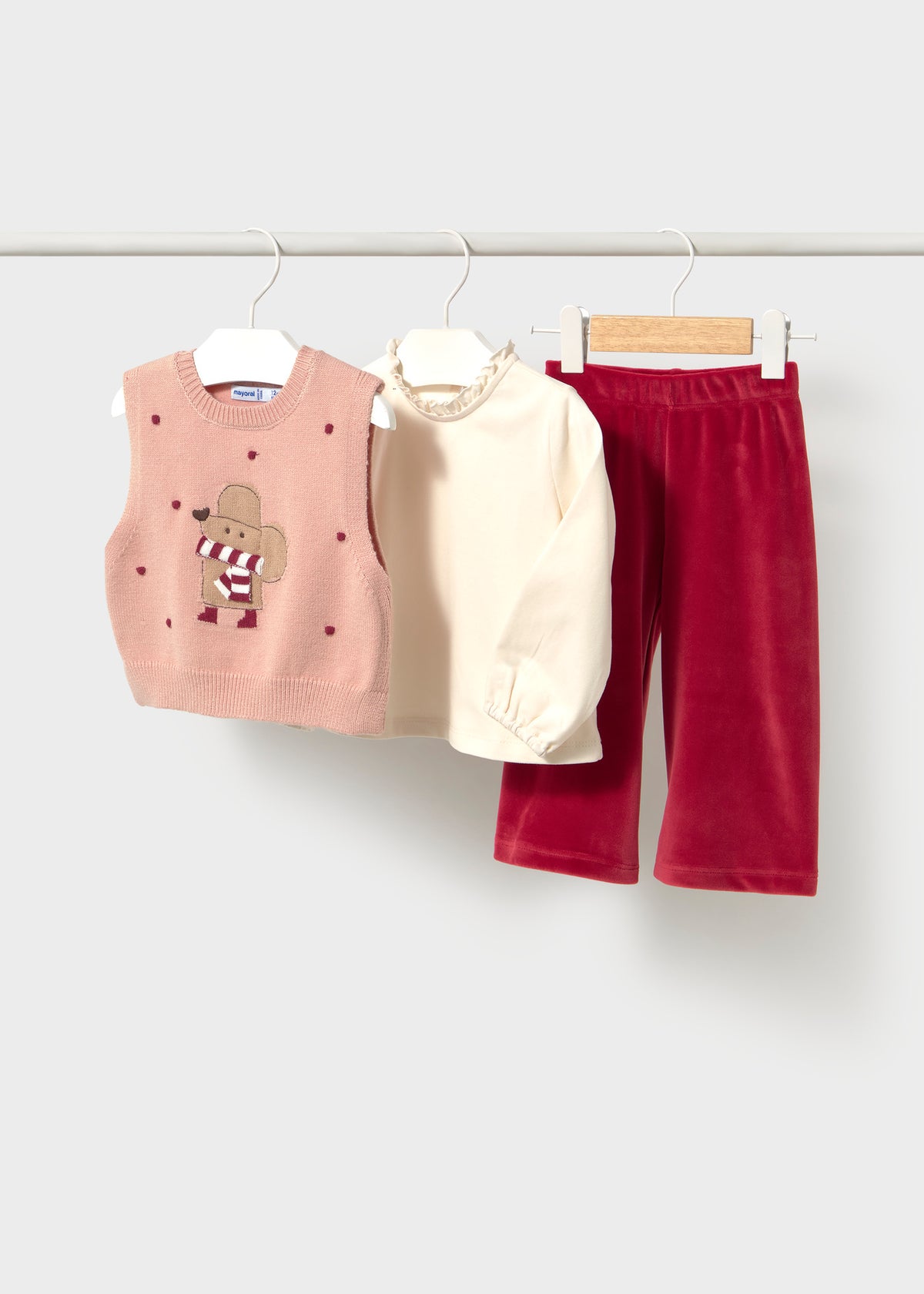 Conjunto chaleco 3 piezas bebé