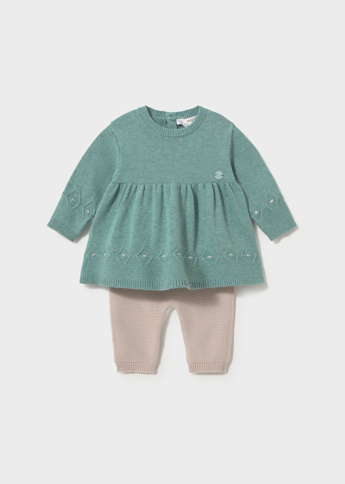 Conjunto legging y vestido recién nacida