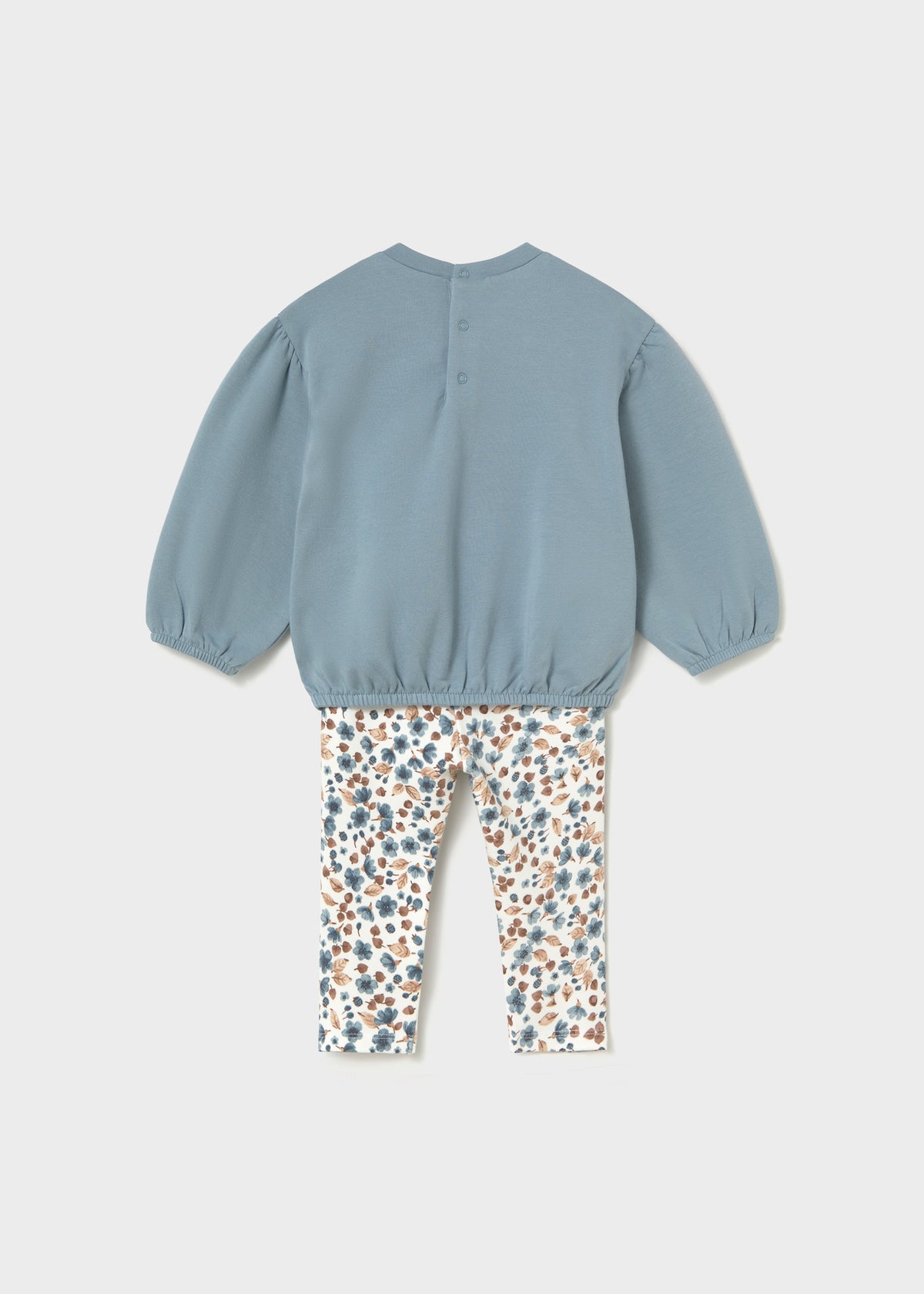 Conjunto legging estampado y sudadera bebé
