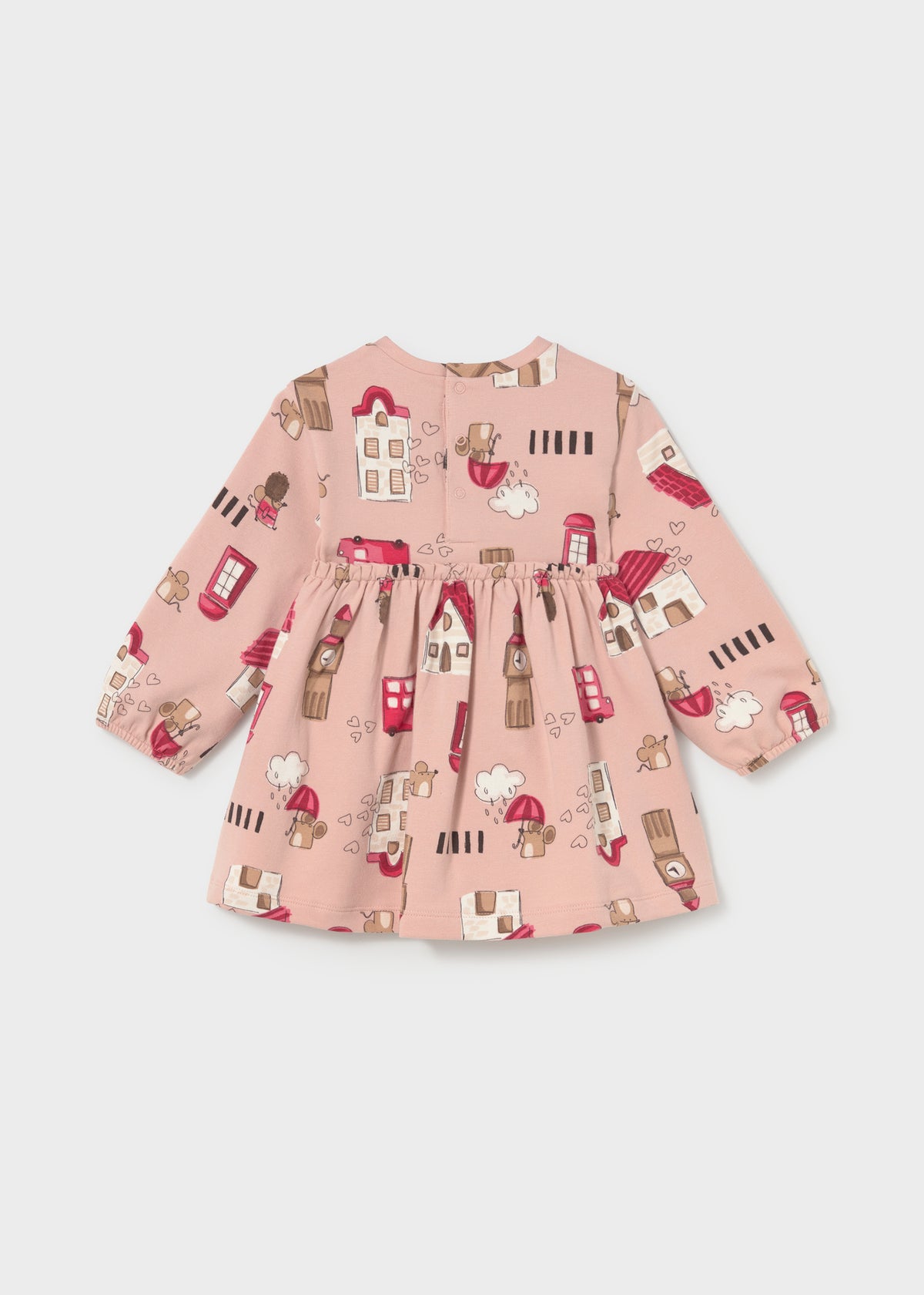Vestido lazo estampado bebé