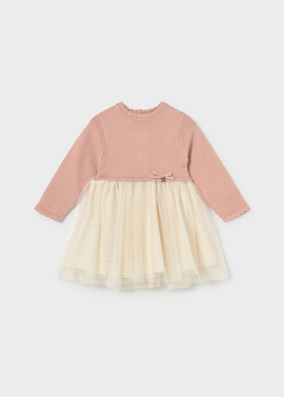 Vestido combinado tul bebé