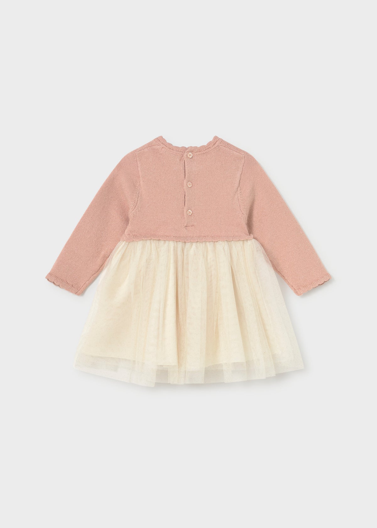 Vestido combinado tul bebé