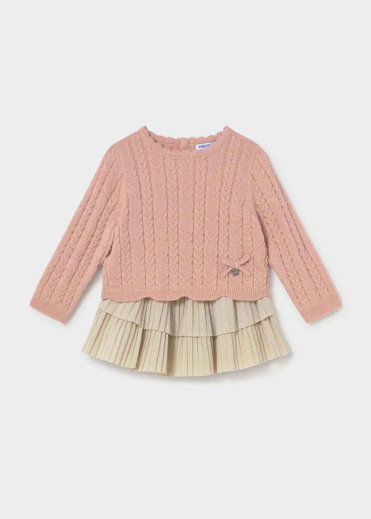 Conjunto falda volantes y jersey bebé