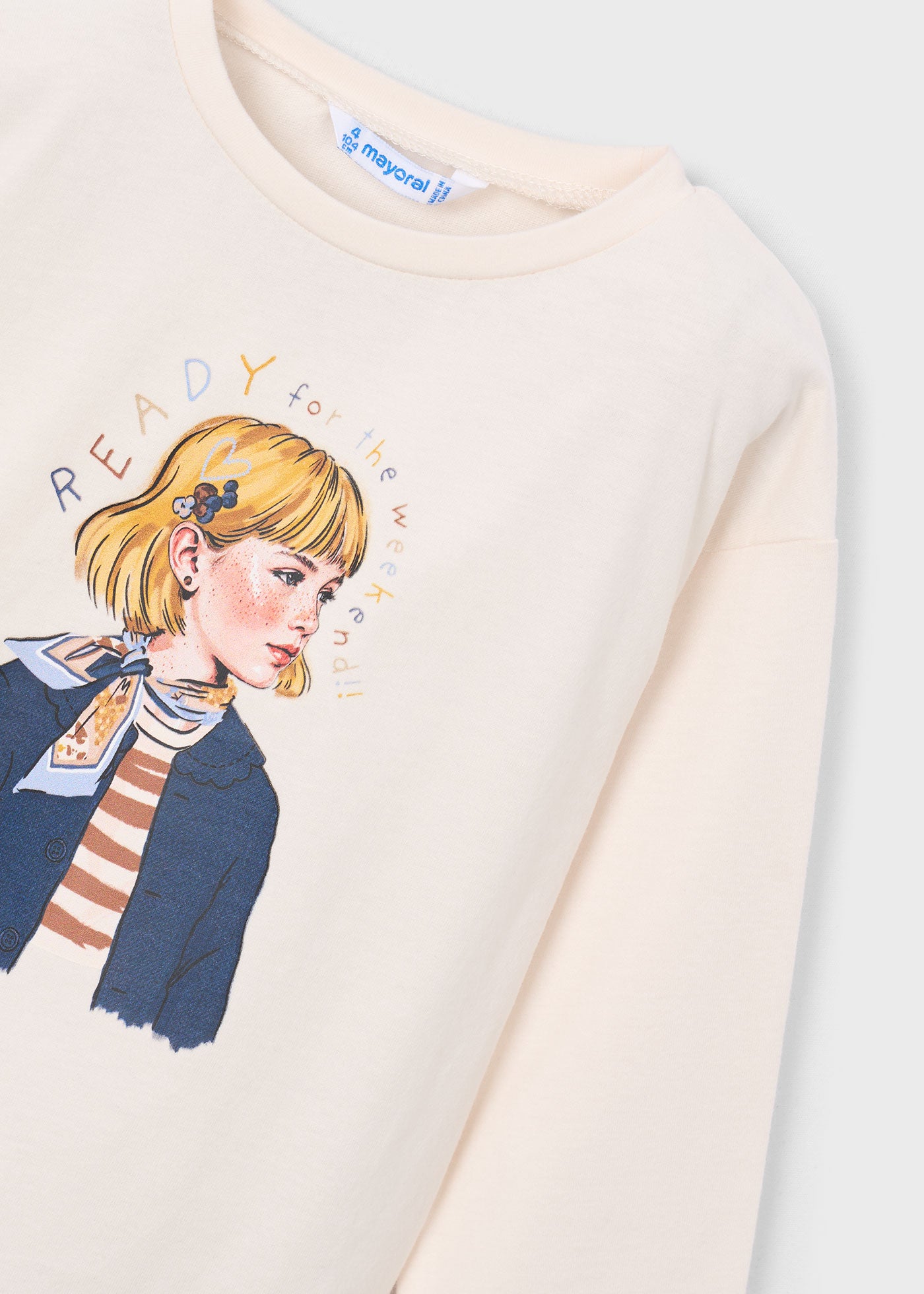 Camiseta con pañuelo niña