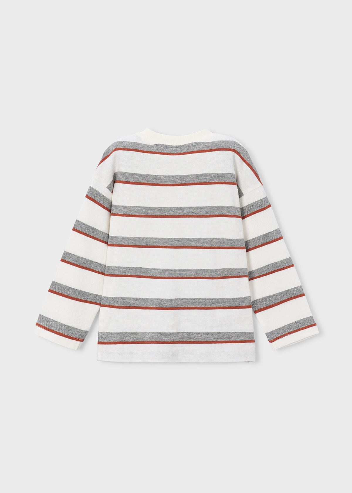 Camiseta rayas bolsillo niño