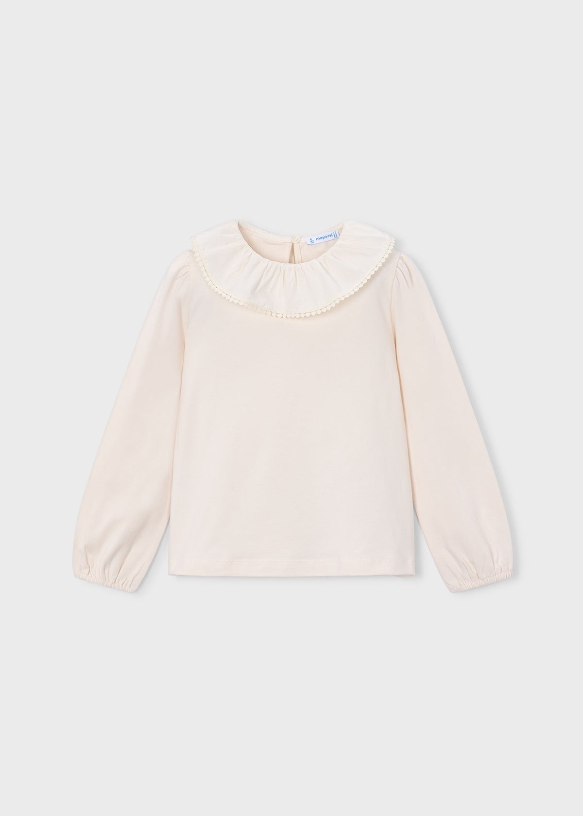 Blusa cuello volante niña