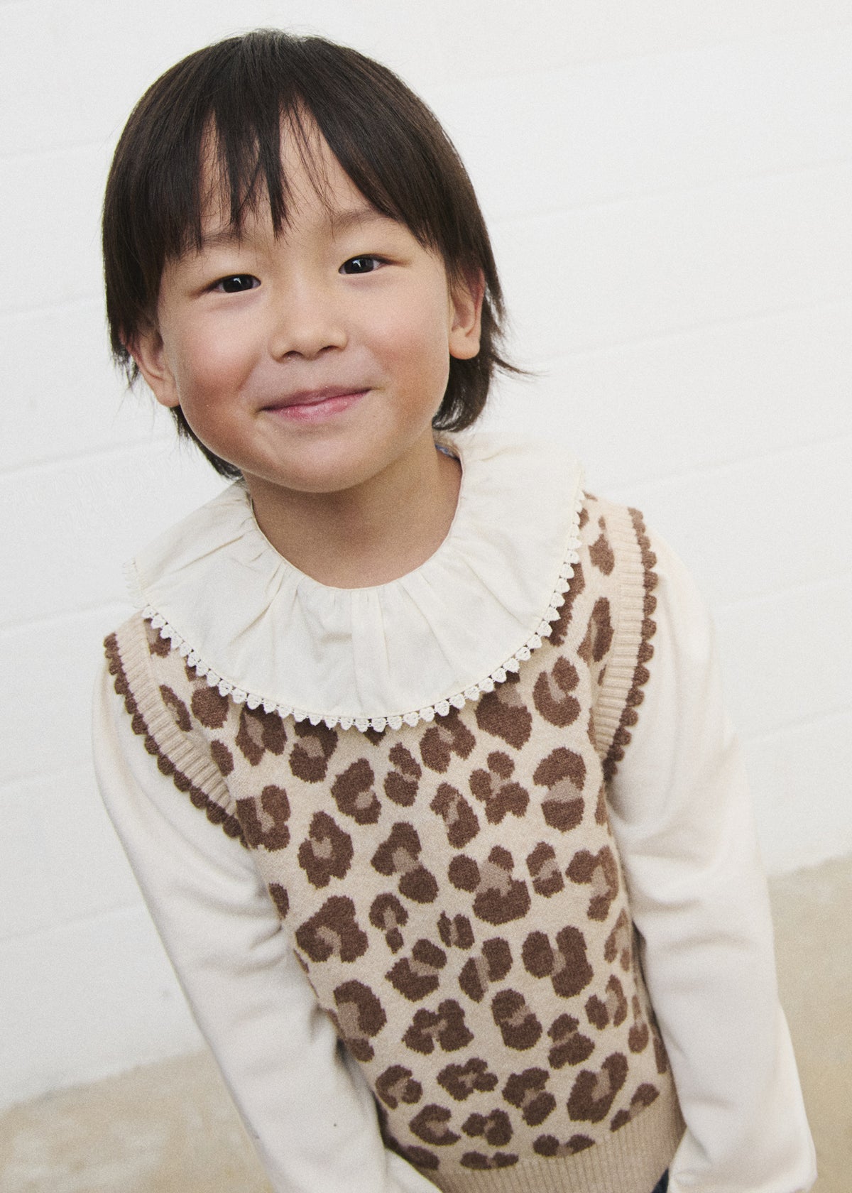 Chaleco tricot niña