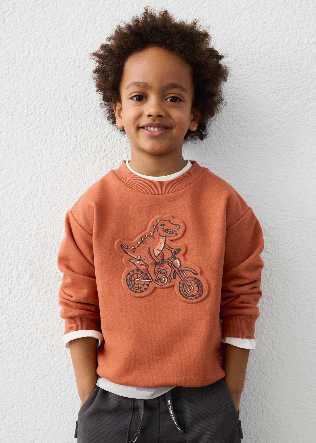 Sudadera embossed niño