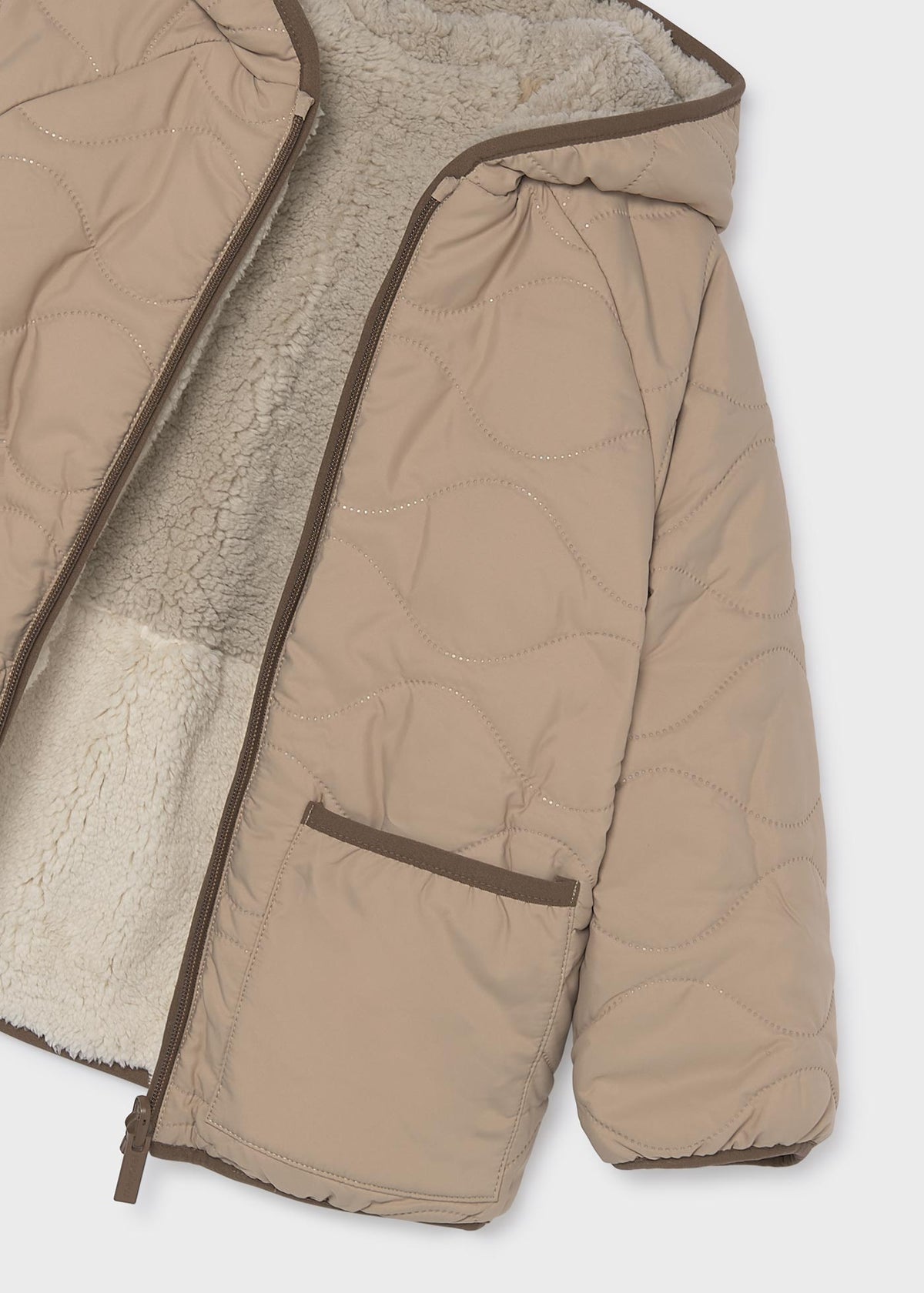 Chaquetón reversible borrego niño
