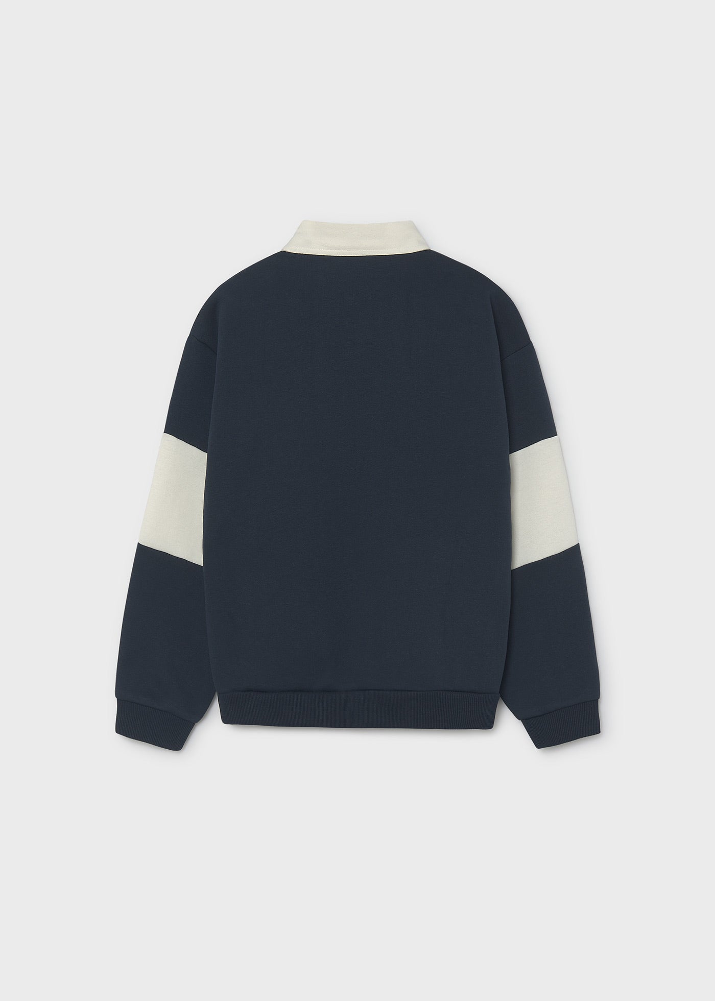 Sudadera cuello polo bordado chico