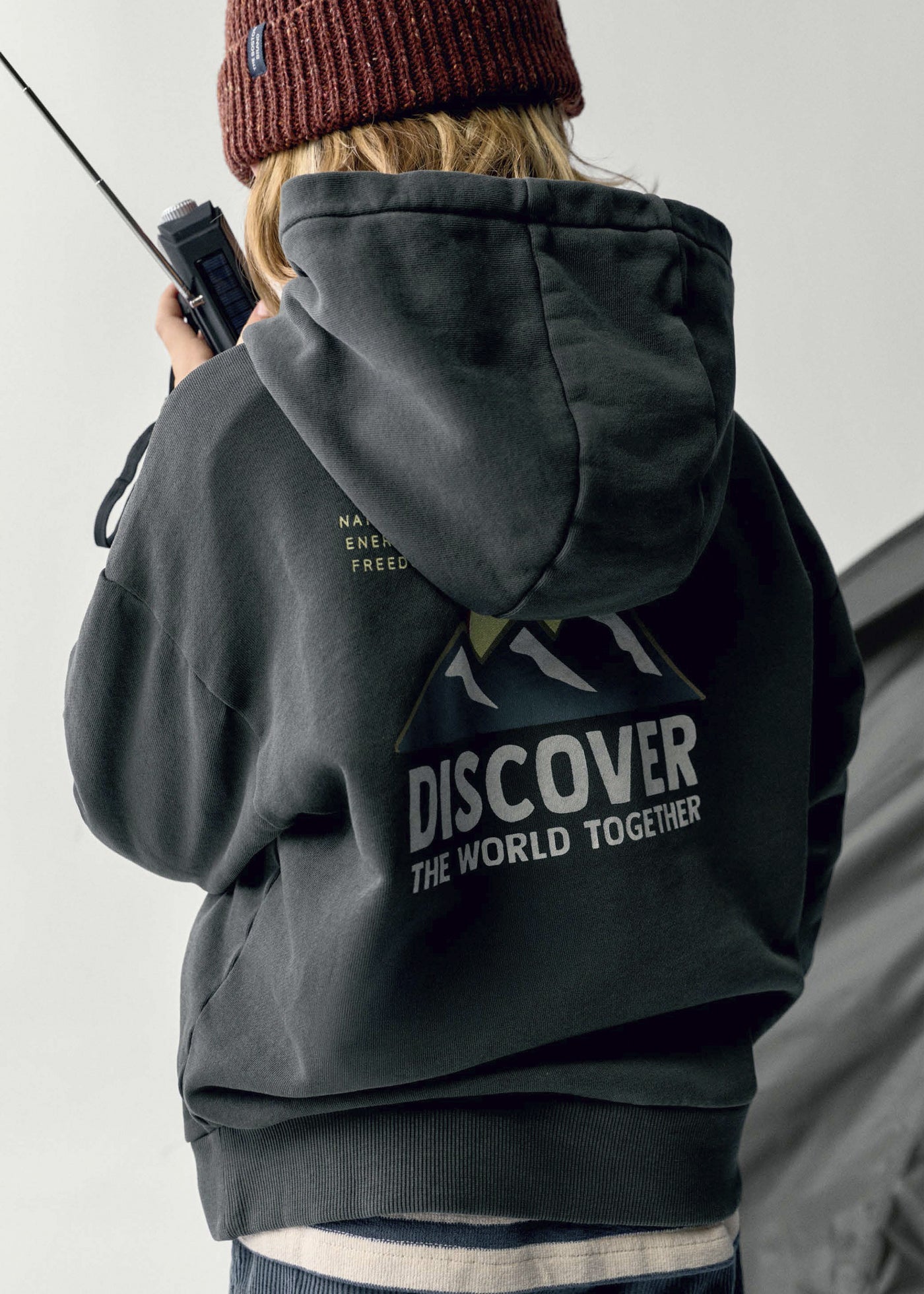 Sudadera con capucha print Boston Kids