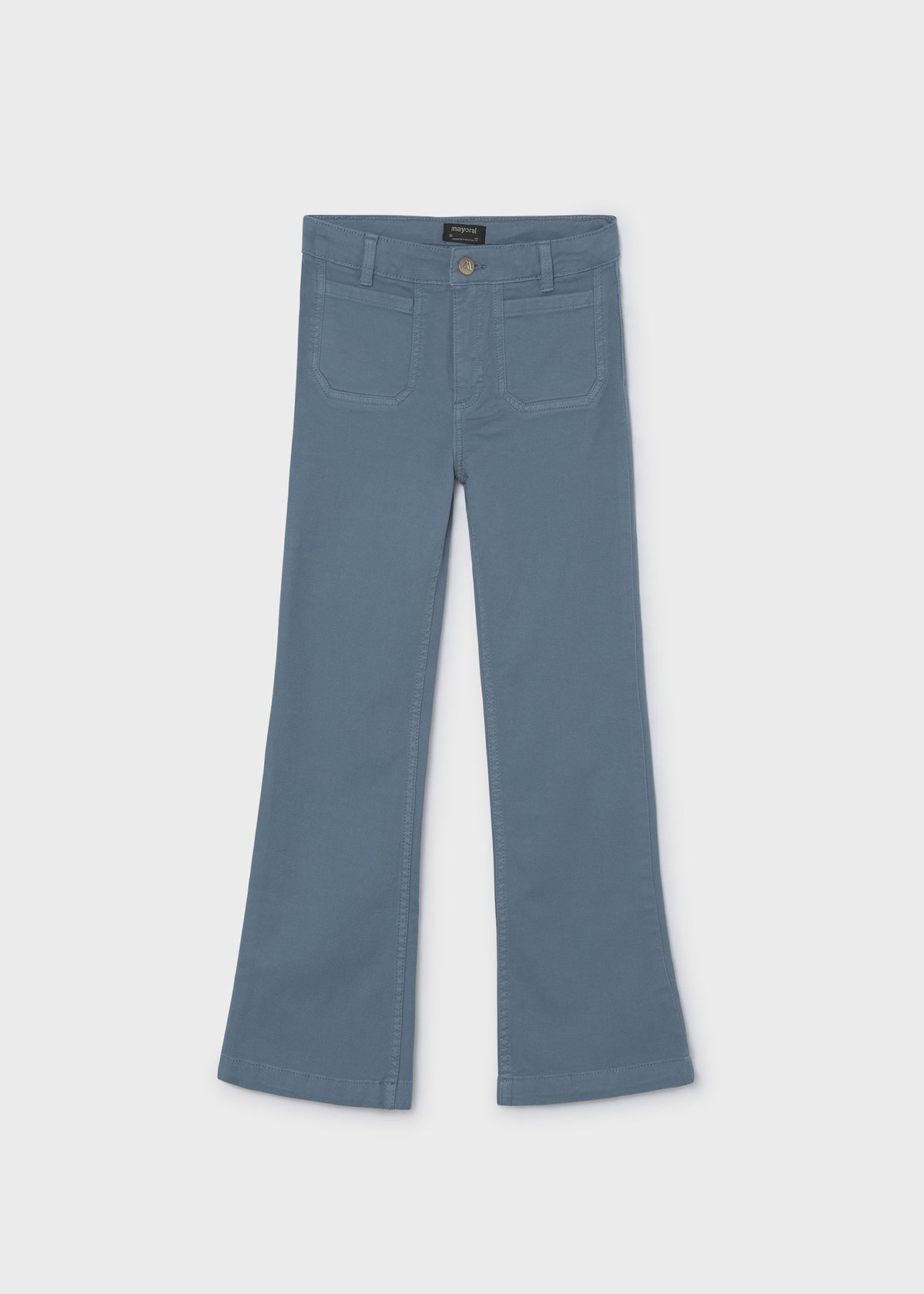 Pantalón flare sarga chica