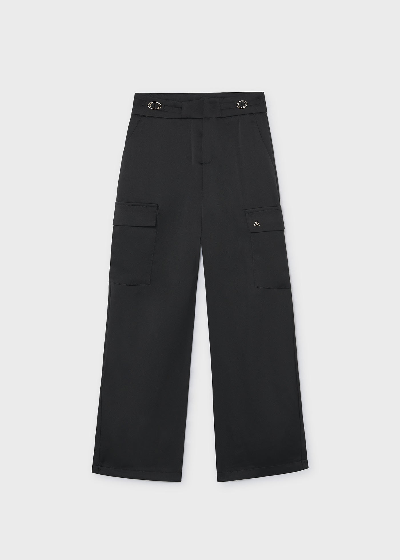 Pantalón cargo satinado chica