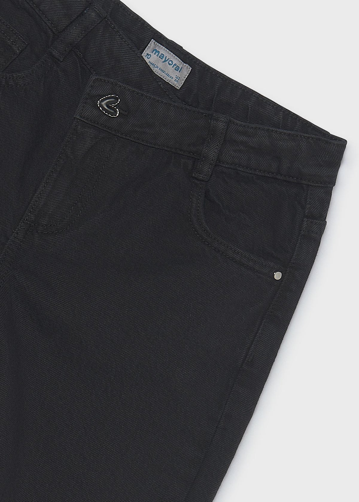Pantalón sarga barrel fit chica