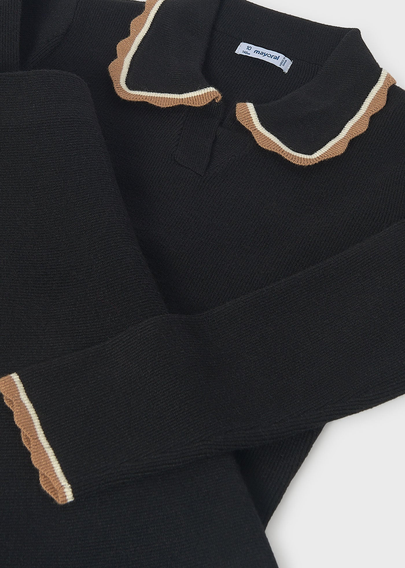 Conjunto falda y polo tricot chica