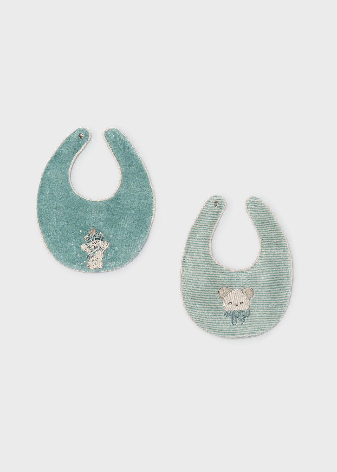 Set 2 baberos impermeables bebé