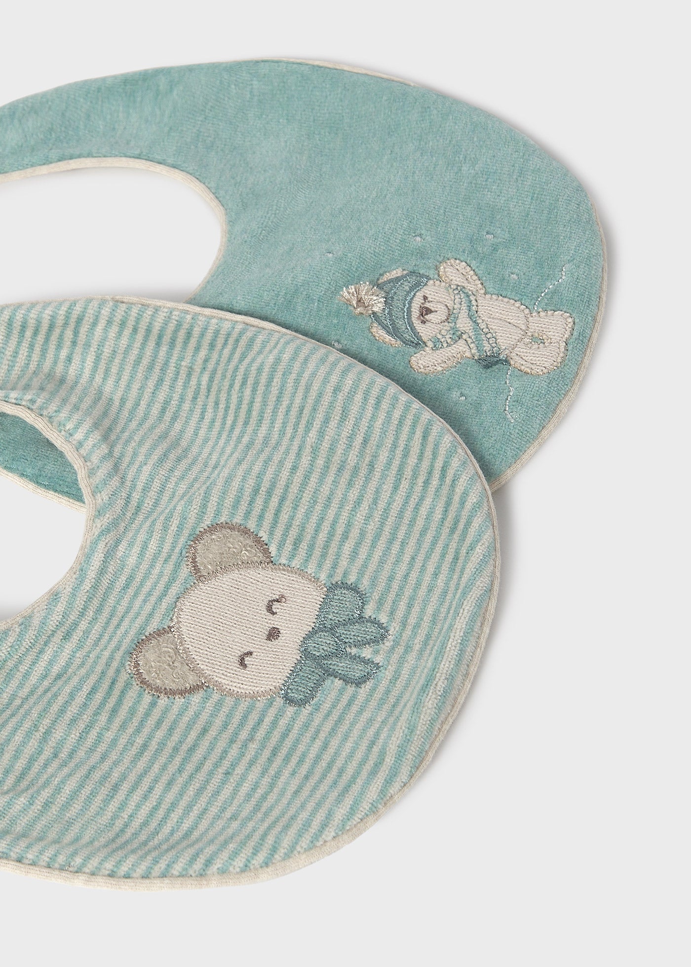 Set 2 baberos impermeables bebé