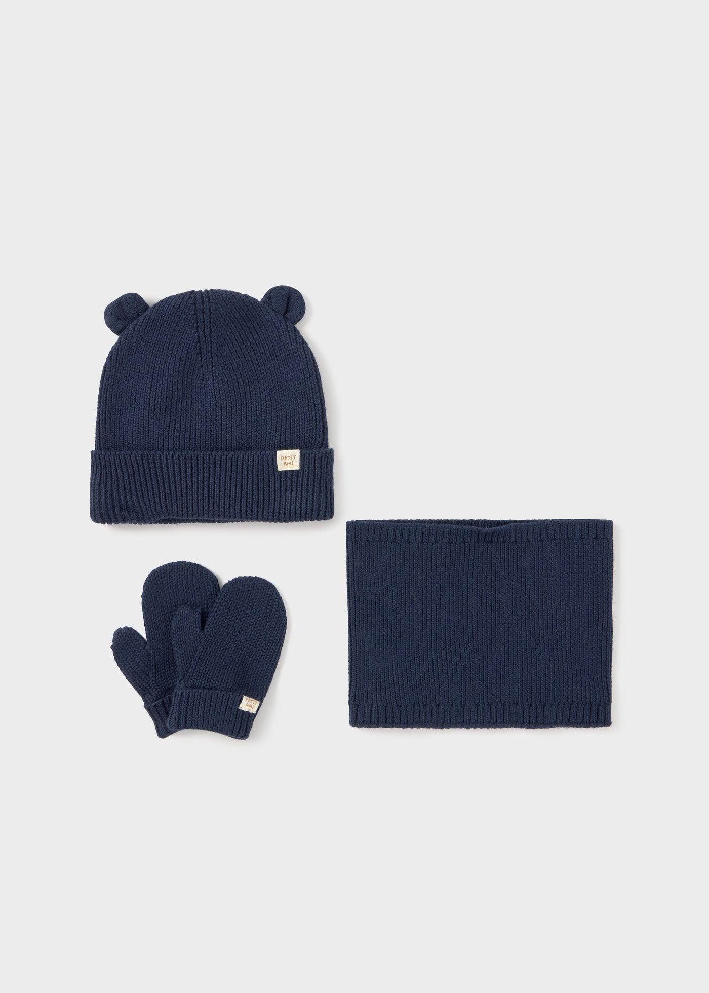 Conjunto 3 piezas bufanda cerrada bebé