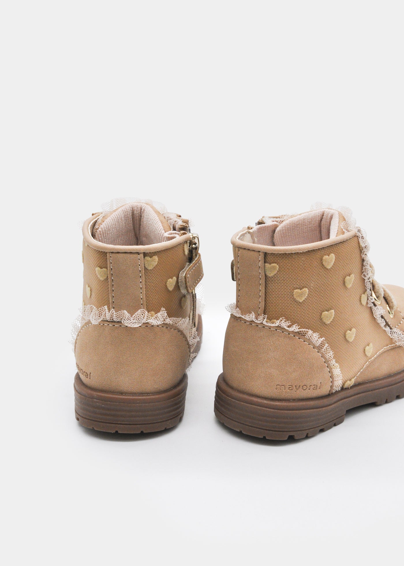 Botin biker corazones bebé