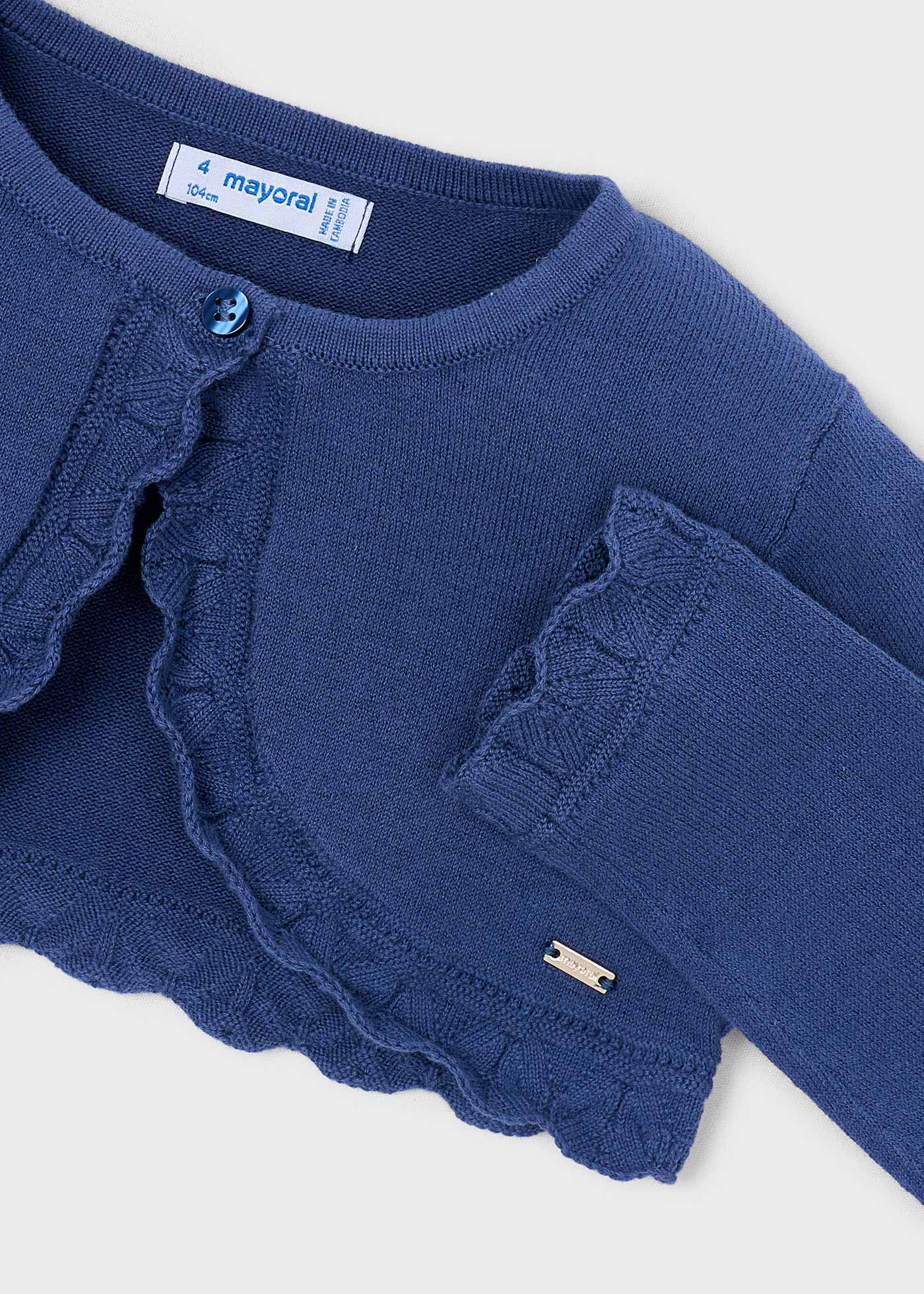 Bolero tricot básico niña