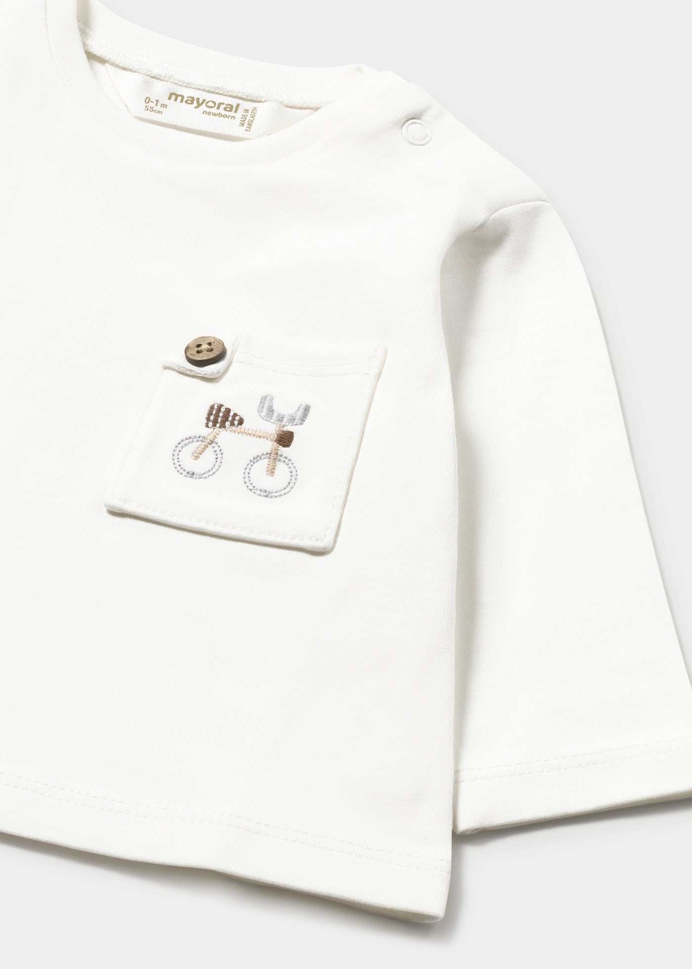 Camiseta manga larga recién nacido