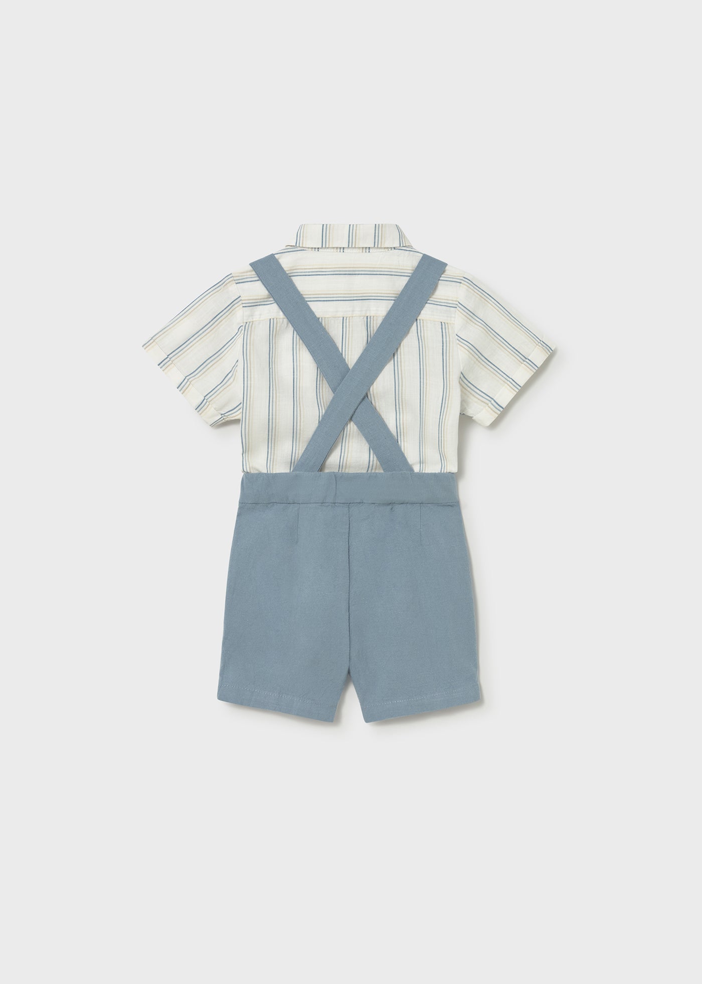 Conjunto bermuda y camisa con pajarita bebé