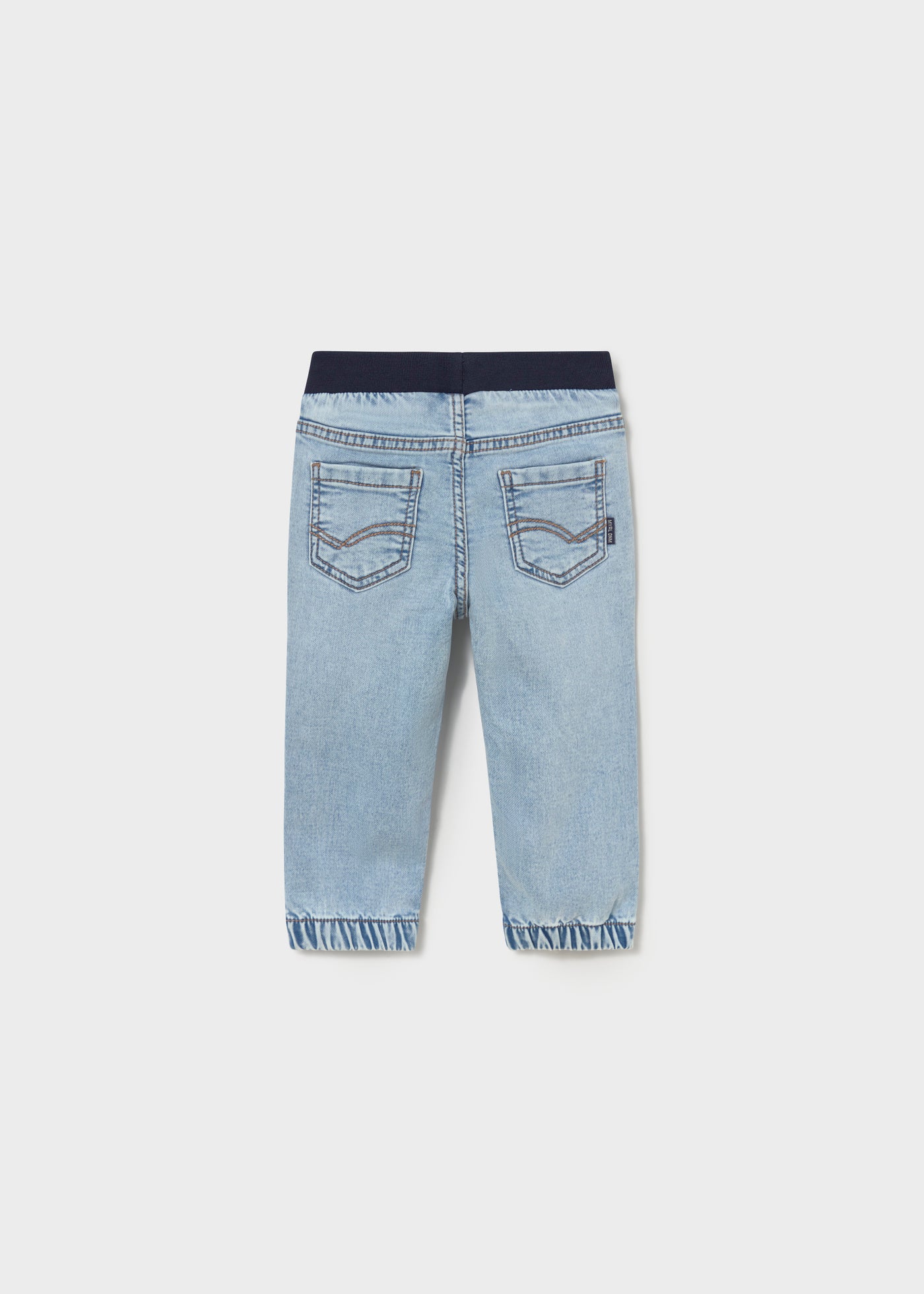 Pantalón vaquero cinturilla elástica bebé