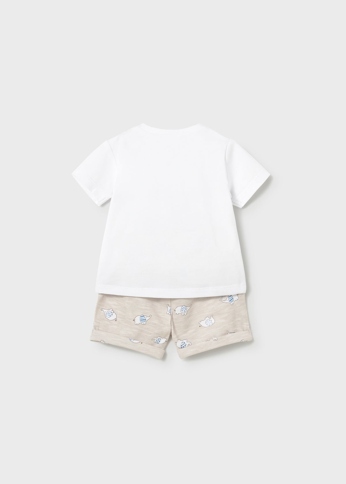 Conjunto 4 piezas pantalón corto recién nacido