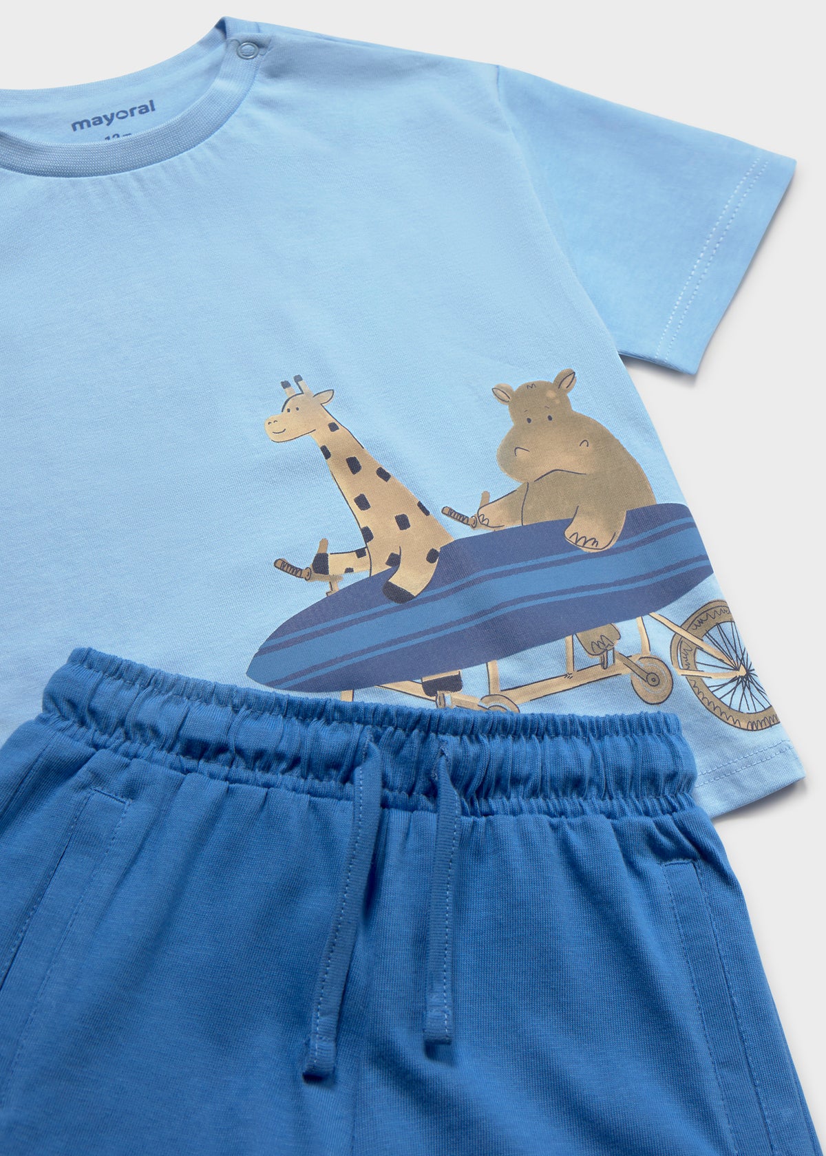 Conjunto punto pantalón y camiseta surf bebé