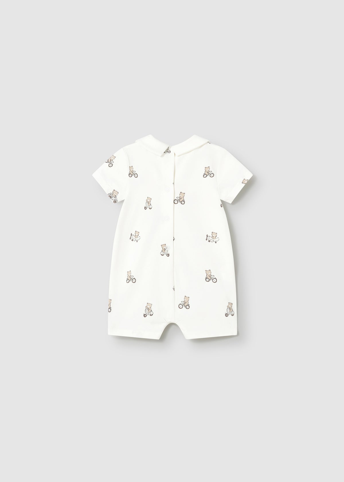 Set 2 pijamas cortos cuello bebé recién nacido