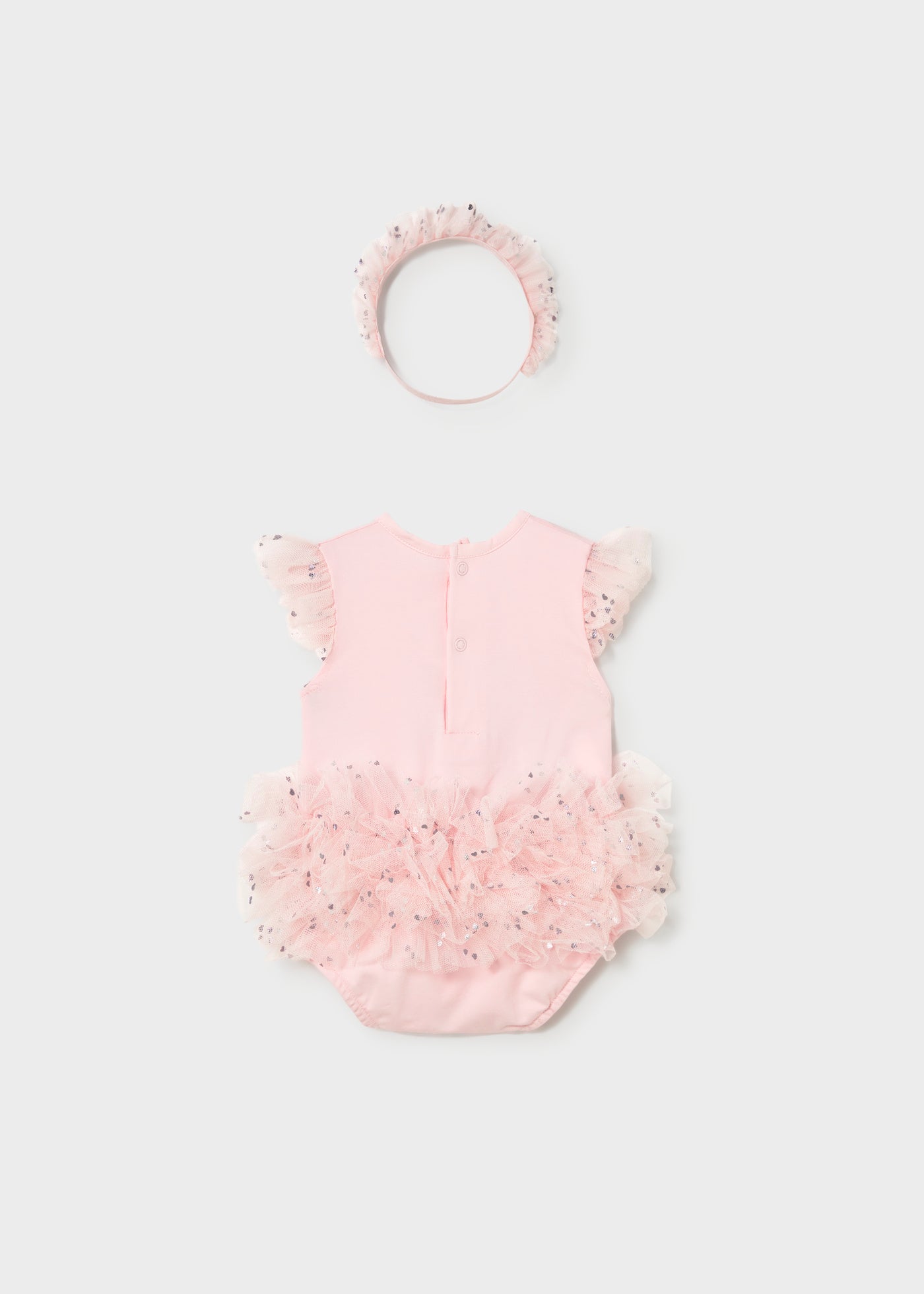 Body tutú osito con diadema recién nacida