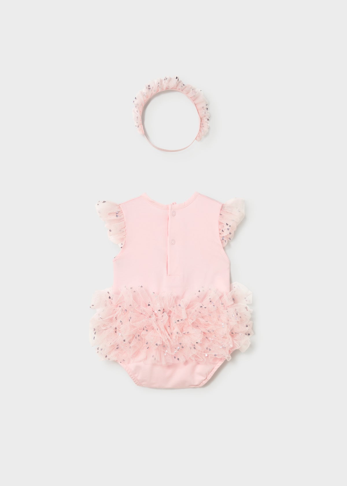 Body tutú osito con diadema recién nacida