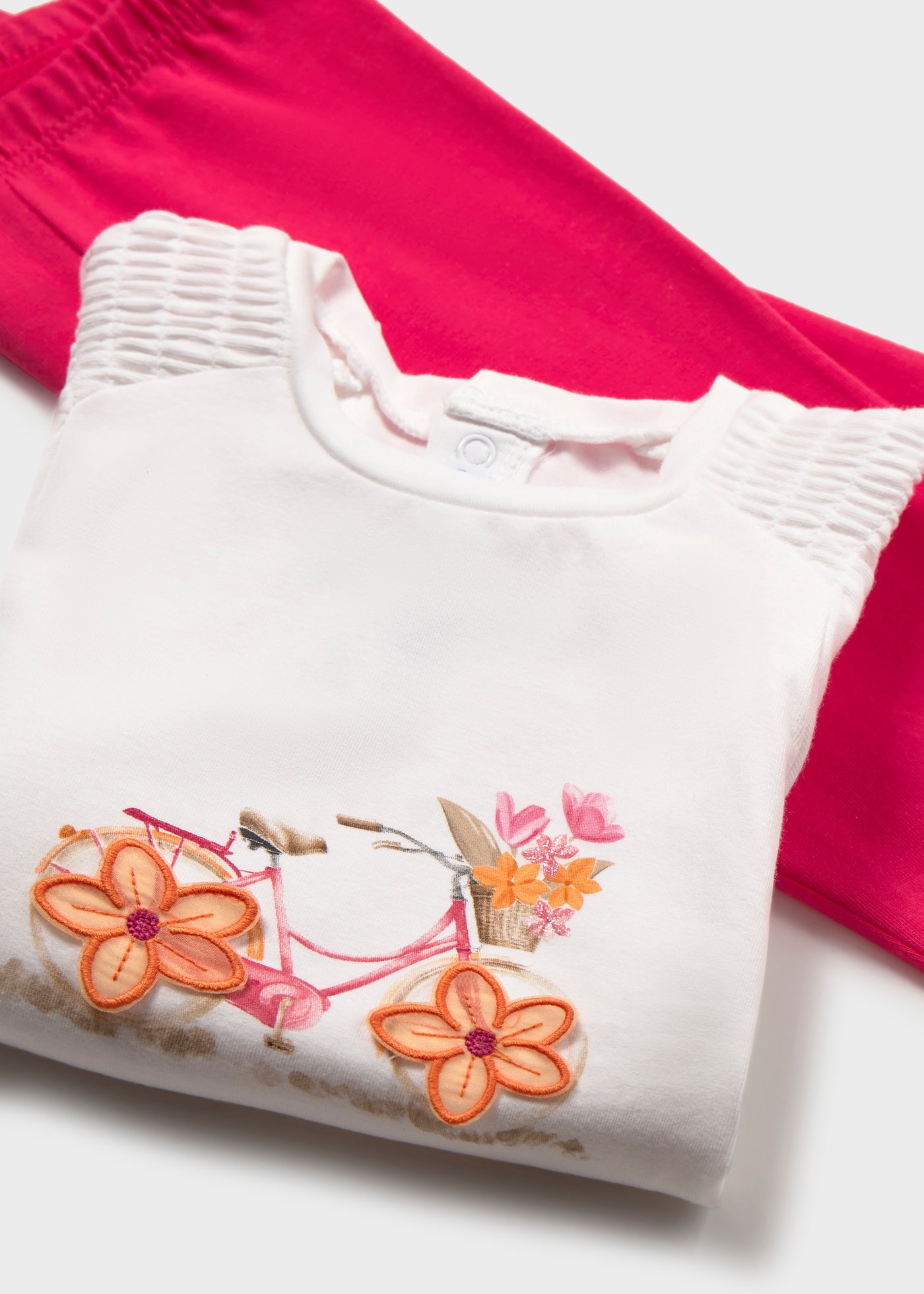 Conjunto legging y camiseta flor bebé