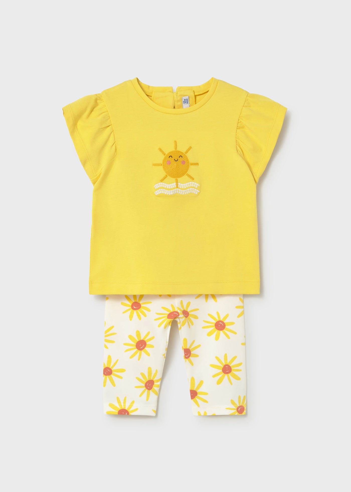 Conjunto legging estampado y camiseta bebé